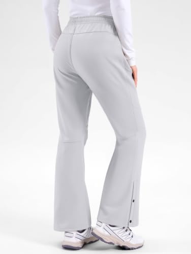 Women's Snow Ski Pants Fleece Lined Waterproof 3 Zipper Pockets Hiking Gear