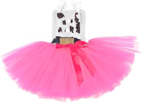 Tutu Dreams Halloween Cowgirl Costume for Girls 1-10Y with Bandana Cowboy Hat Birthday Party Dress Up Clothing