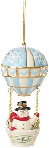 Lenox Snowman Hot Air Balloon Ornament