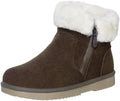 Hsyooes Snow Boots for Women Suede Leather Winter Boots Warm