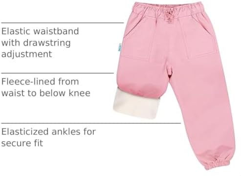 JAN & JUL Cozy-Dry Rain & Snow Pants for Toddlers