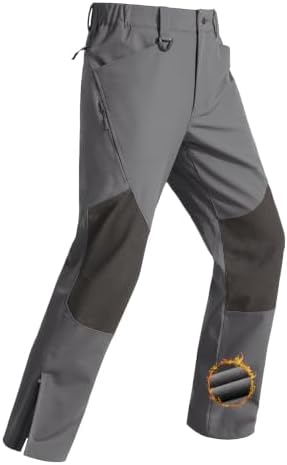 FREE SOLDIER Men's Waterproof Ski Pants Winter Thermal Pants
