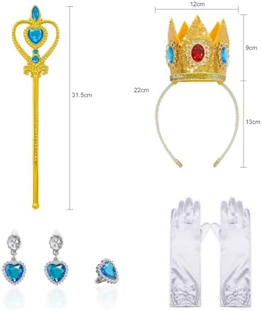 Princess Costume for Girls Halloween Birthday Party Outfit 4-12Y