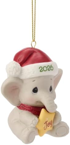 Precious Moments 2026 Elephant Christmas Porcelain Keepsake Ornament 261009