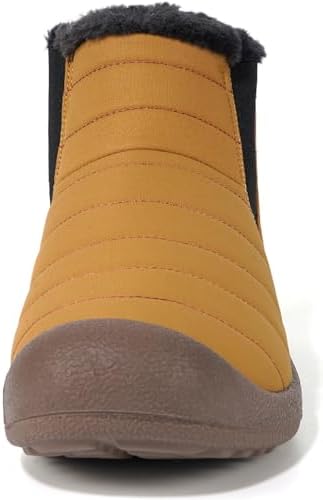 Eagsouni Womens Mens Snow Boots Winter Slip On Shoes