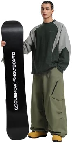 GSOU SNOW Womens Mens Snowboard Pants Baggy Snow Ski Pants for Snowsports