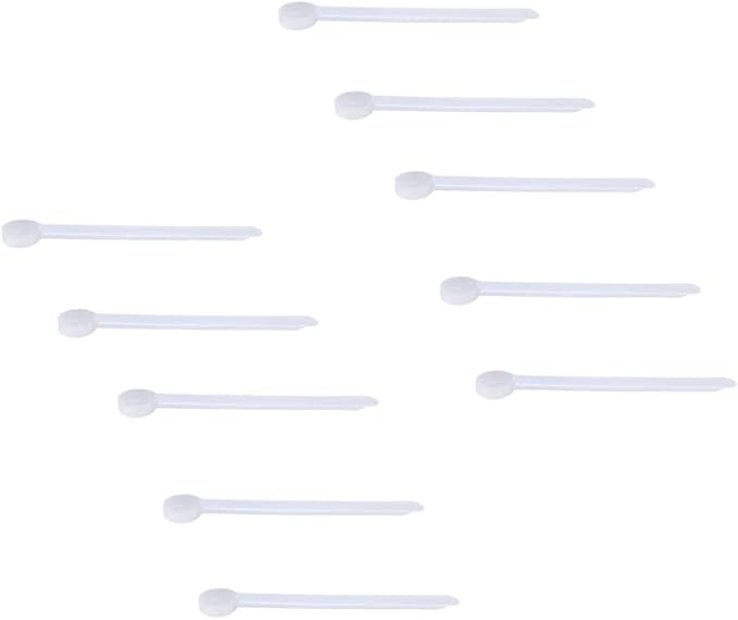 0.625cc Long Handle Measuring Scoop (1/8 Teaspoon/A Pinch / 0.625mL) - Heavy-Duty Plastic Spoon for Powders, Pre-Workout, Supplements, and Spices, 10-Pack