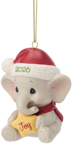Precious Moments 2026 Elephant Christmas Porcelain Keepsake Ornament 261009