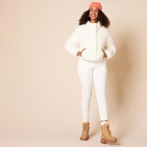 Amazon Essentials Women's Lace Up Puffer Snow Boots with Chunky Heel