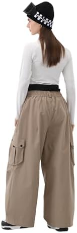Mens Womens Snowbaord Pants 3L Baggy Snow Ski Pants