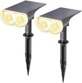 Linkind Solar Lights Outdoor Waterproof LED Spotlights Warm White 2 Pack