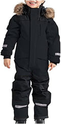 YRAETENM Snow Suit for Kids Boys Girls One Piece Snowsuit Girls and Boys Waterproof Insulated Winter Jumpsuit Coveralls