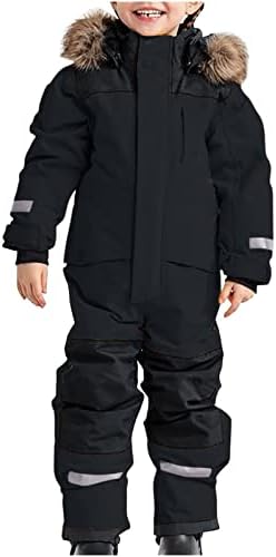 YRAETENM Snow Suit for Kids Boys Girls One Piece Snowsuit Girls and Boys Waterproof Insulated Winter Jumpsuit Coveralls