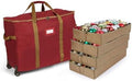 Covermates Rolling Adjustable Ornament Storage Bag, 25.5"W x 13"D x 18.5"H