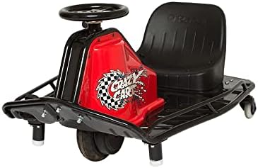 Razor Crazy Cart Sport - 24V Electric Drifting Go Kart, Variable Speed, Up to 12 mph, Up To 40 Minutes of Continuous Use, Drift Bar for Controlled Drifts, Ages 9+