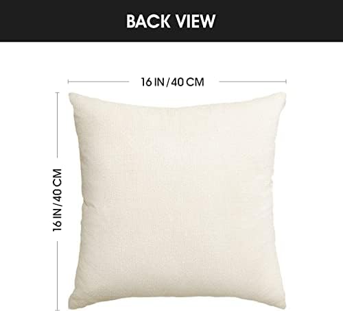Merry Christmas Joy Xmas Trees Red Throw Pillow Covers, 16x16 Inch Christmas Winter Holiday Cushion Case Decoration for Sofa Couch Set of 4