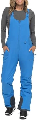 Arctix Women's Essential Insulated Ski Bibs, Water Resistant Snow Pants for Skiing & Snowboarding