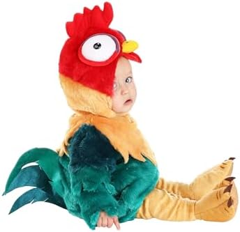 Disney Infant Moana Hei Hei Rooster Halloween Costume | Baby Rooster Costume with Bubble Tunic, Leggings, and Booties