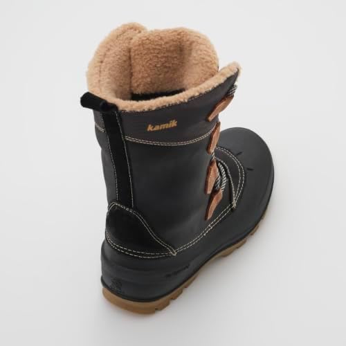 Kamik Snowgem 2 Women’s Snow Boot, Seam-Sealed Waterproof Leather & Nylon Upper, HEAT-MX 145 Insulation, Rubber Shell