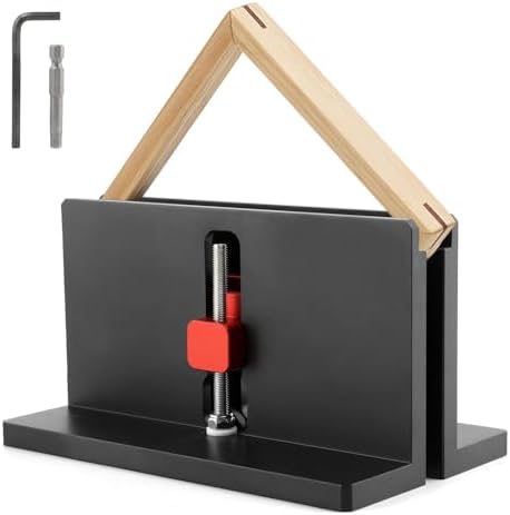 2PCS Right Angle Spline Jig,Box Joint Jig,Adjustable Corner Dovetail Jig for Table Saw Router Table Strengthen Miter Joints and Add Design for Picture Frames Small Boxes(COLOR:Black)