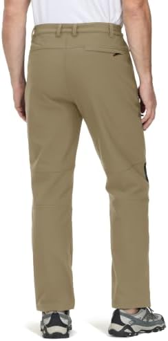 TACVASEN Men's Winter Snow Ski Pants Fleece Lined Waterproof Hiking Work
