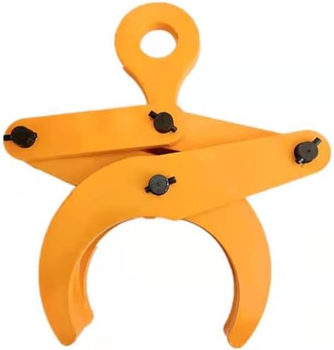 Round Steel Pipe Lifting Clamp 1T, Lifting Clamps Tools Steel Plate Lifting Tongs, Heavy Duty Steel Easy Move Effective Industrial, Tongs Spreader (1T)