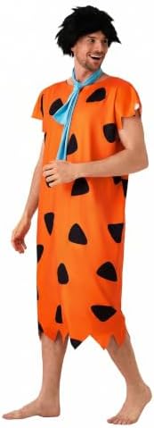 Halloween Cavewoman & Caveman Costume Set with Wig and Accessories