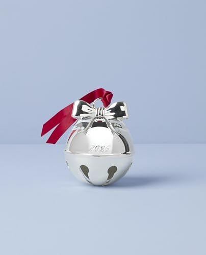 Lenox 2026 Jingle Bell Silverplate Ornament