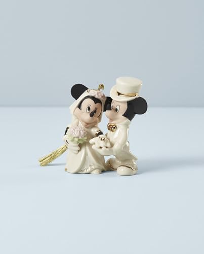 Lenox Minnie's Dream Wedding Porcelain Christmas Hanging Ornament