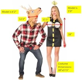 Rasta Imposta Deer in Headlights Couples Costume, One Size Fits Most Adults