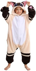 One Piece Pajamas Animal Kids Onesie, Animal Pajamas Halloween Cosplay Costume for Girls Boys