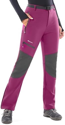 Snow Pants Womens Ski Pants Waterproof Insulated Softhell fleece lined