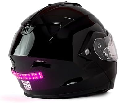 BITEHARDER Snowmobile Helmet Safety Light, Pink
