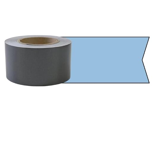 Universal/TFX 2" x 50' Solid Pinstripe Automotive Pinstriping Tape for Cars, Trucks, suvs, and More (085 Mist Blue Metallic)