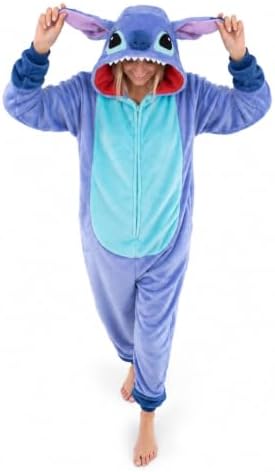 Funziez! Slim Fit Adult Onesie - Animal Costume - Plush Unisex Halloween One Piece Cosplay Suit for Women and Men