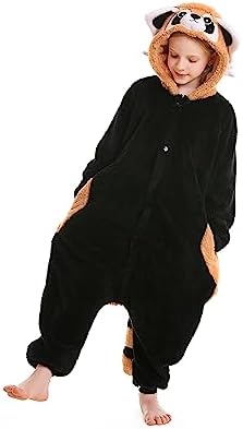 One Piece Pajamas Animal Kids Onesie, Animal Pajamas Halloween Cosplay Costume for Girls Boys