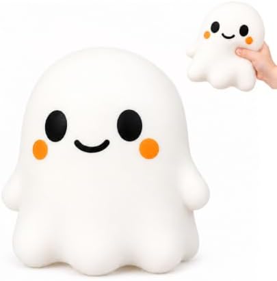 Halloween Ghost Squishy Toy, Cute White Ghost Squeeze Toy, A