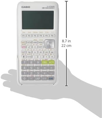 Casio fx-9750GIII Graphing Calculator | Natural Textbook Display | Python Programming | Ideal for Exams, STEM & Advanced Math | White