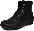 LONDON FOG Aspen Winter Boots for Men Waterproof Snow - Insulated Duck Mens Snow Boots or Rain Boots, Black Tan or Brown, Size 7 to 15 Medium and Extra Wide Widths