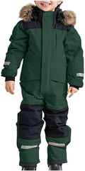 YRAETENM Snow Suit for Kids Boys Girls One Piece Snowsuit Girls and Boys Waterproof Insulated Winter Jumpsuit Coveralls