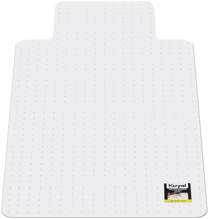 Kuyal Office Chair Mat for Carpet, Clear Heavy Duty Computer Chair Mat