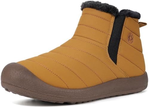 Eagsouni Womens Mens Snow Boots Winter Slip On Shoes