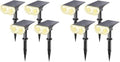 Linkind Solar Lights Outdoor Waterproof LED Spotlights Warm White 8 Pack