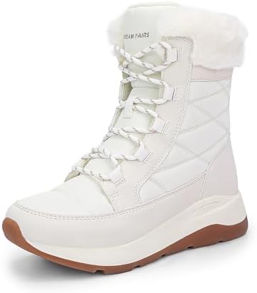 DREAM PAIRS Women's Mid Calf Warm Winter Snow Boots