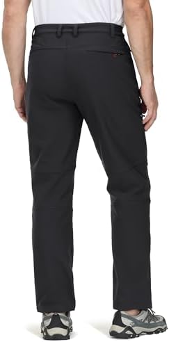 TACVASEN Men's Winter Snow Ski Pants Fleece Lined Waterproof Hiking Work