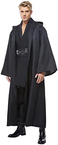 Cosplaysky Men's Tunic Cosplay Costume Halloween Robe Hooded Uniform