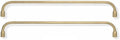 Bookshelf Rail Brushed Gold Aluminum Alloy Rust Resistant Bookshelf Safety Fence for Kitchen Bathroom Cabinet Wall Mount Simple Style 2 Pack (Gold, 30in)