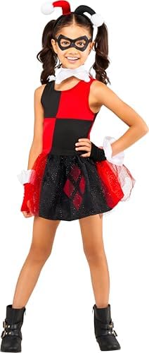 Rubies DC Comics Villains: Harley Quinn Costume for Kids, Girls Costume
