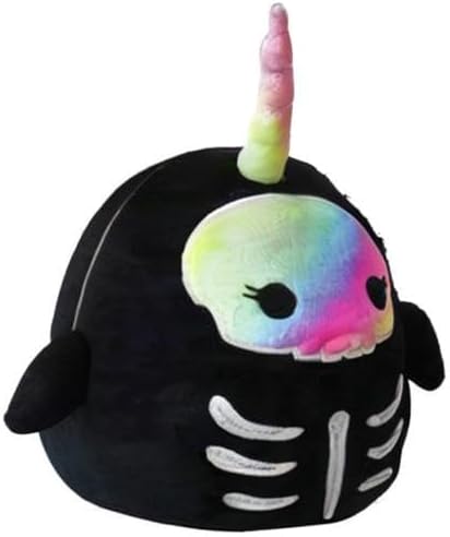 Squishmallow Official Kellytoy Halloween Squishy Soft Plush Toy Animals (Bufinda Narwhal Skelelton, 12 Inch)