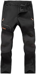 Postropaky Mens Hiking Snow Ski Pants Waterproof Outdoor Insulated Softshell Pants Snowboard Zipper Bottom Leg